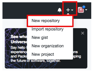 登陆 GitHub 之后，选择 New repository